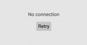 Google Play No Connection Retry Error