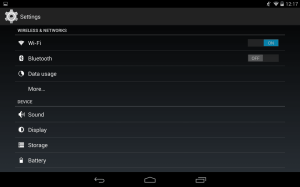 Wireless and Network Settings in Android