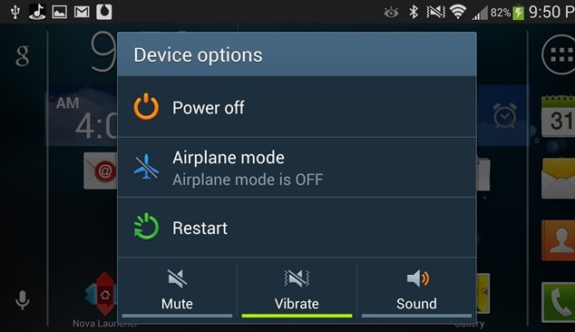 Airplane mode on Android