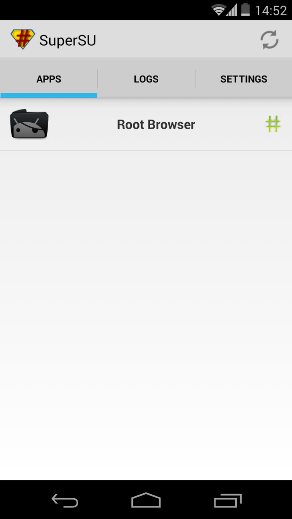 Nexus 5 Rooting SuperSU