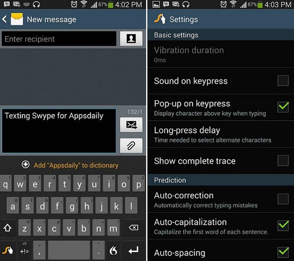 Swype Keyboard