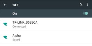 WiFi Settings in Android 5.1.1 Wifi Settings