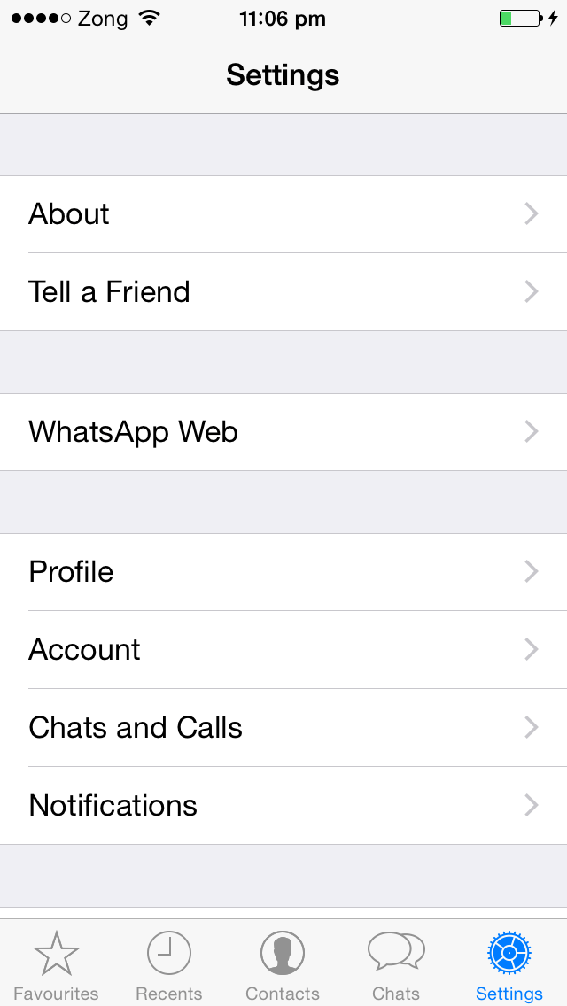WhatsApp Web iPhone