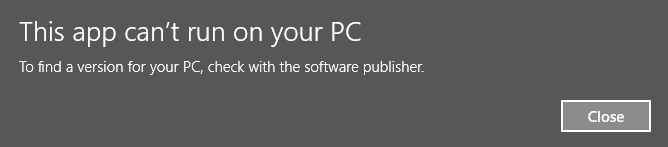 Windows error