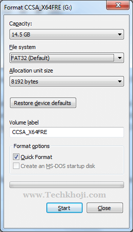 Windows Format Fat32