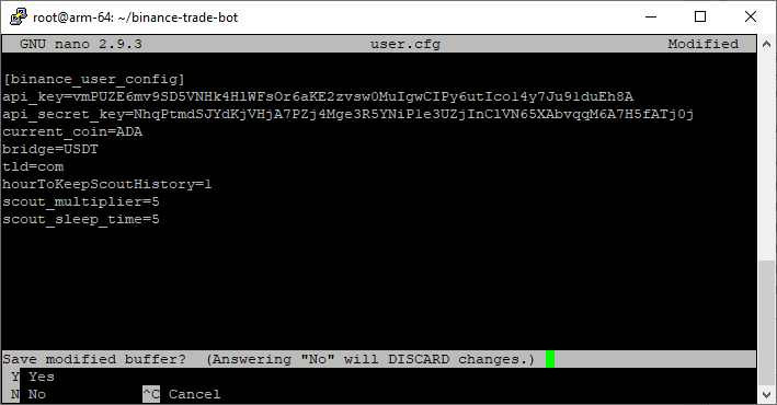 Setting Current Coin in API Config