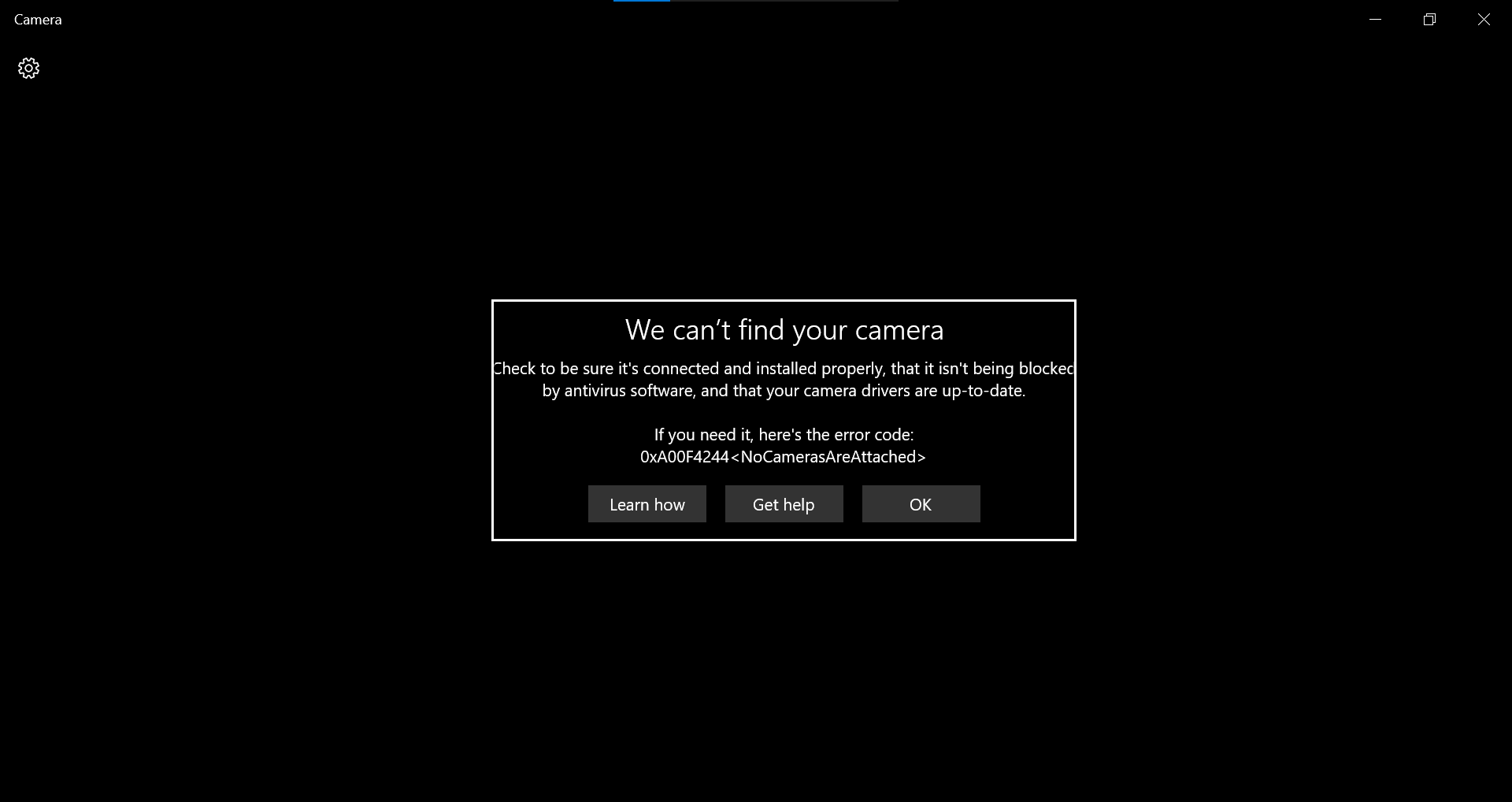 We Cant Find Your Camera Windows 10 Fix