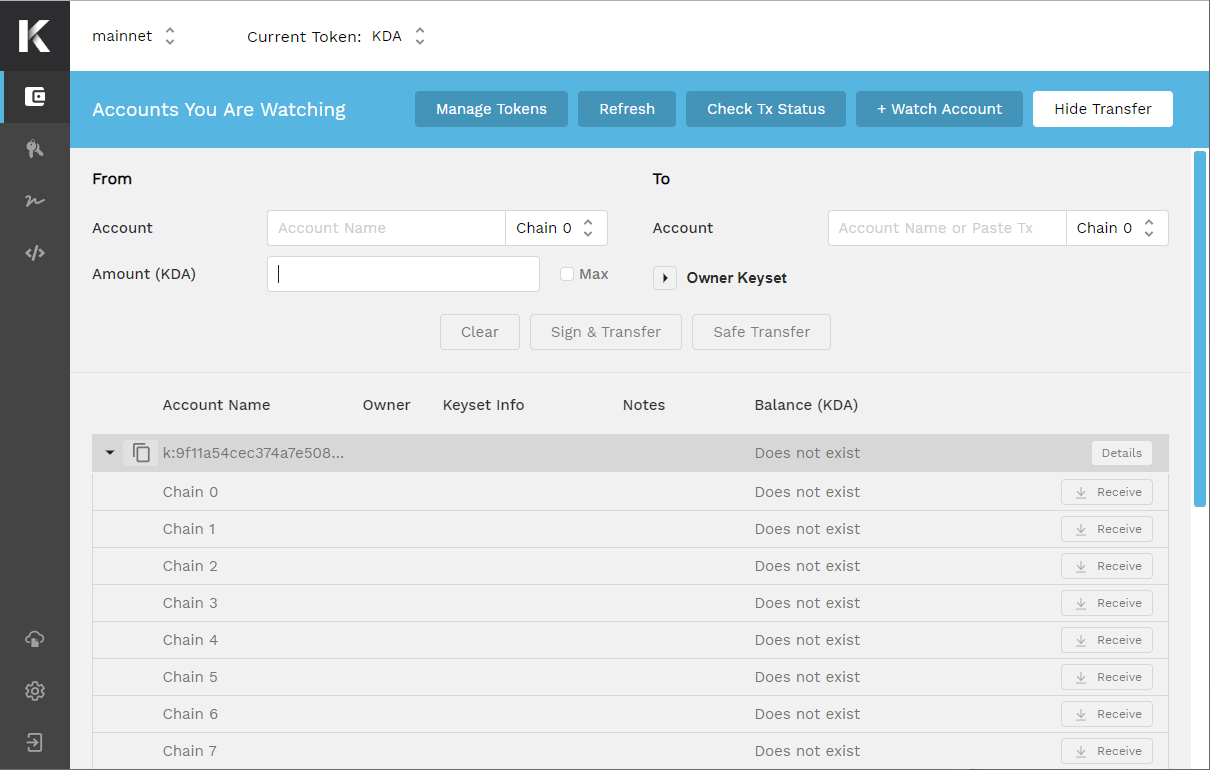Kadena's Chainweaver App, Wallet and IDE for building dApps
