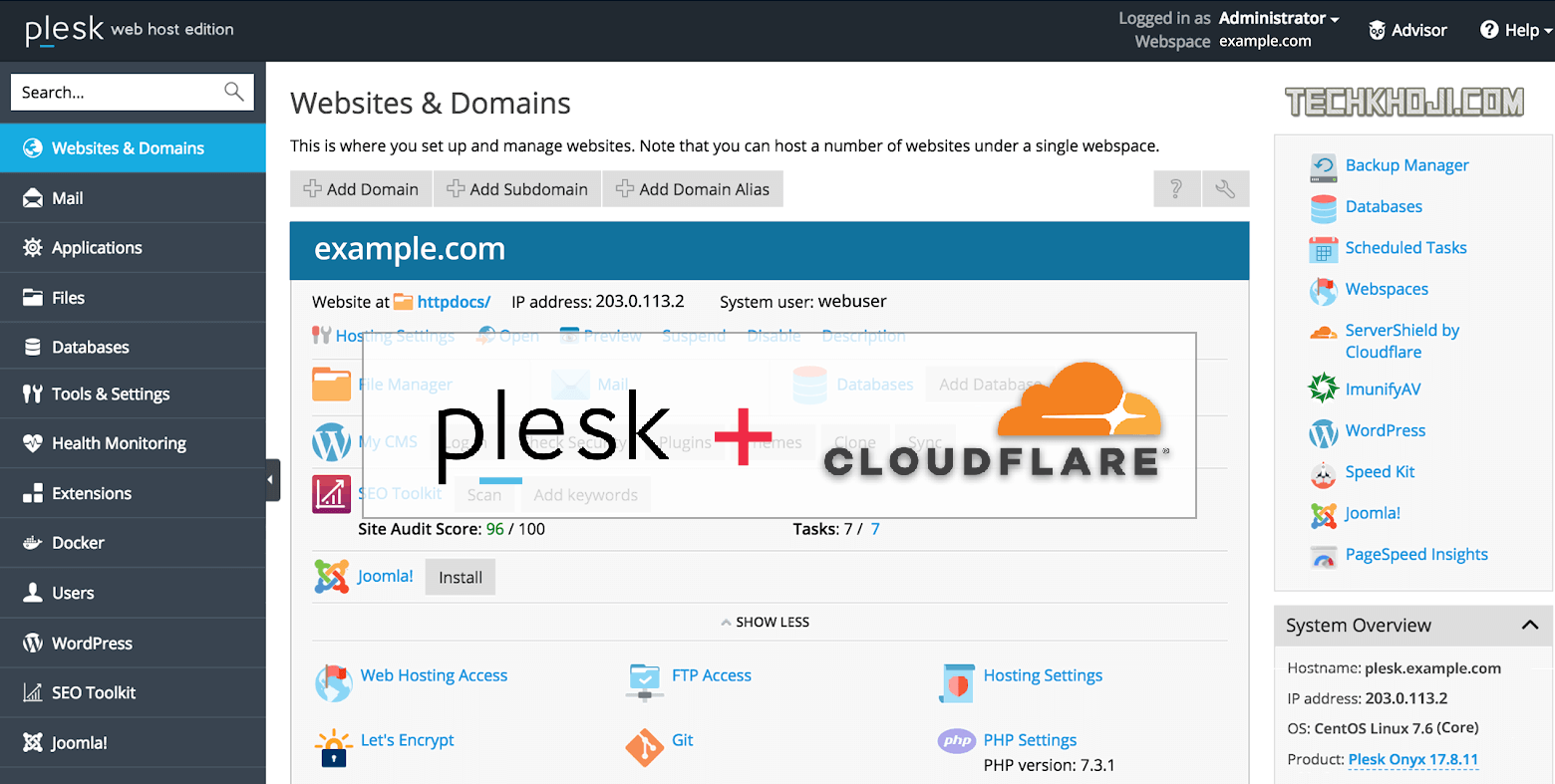 Plesk Logging Incorrect Visitor IP Address