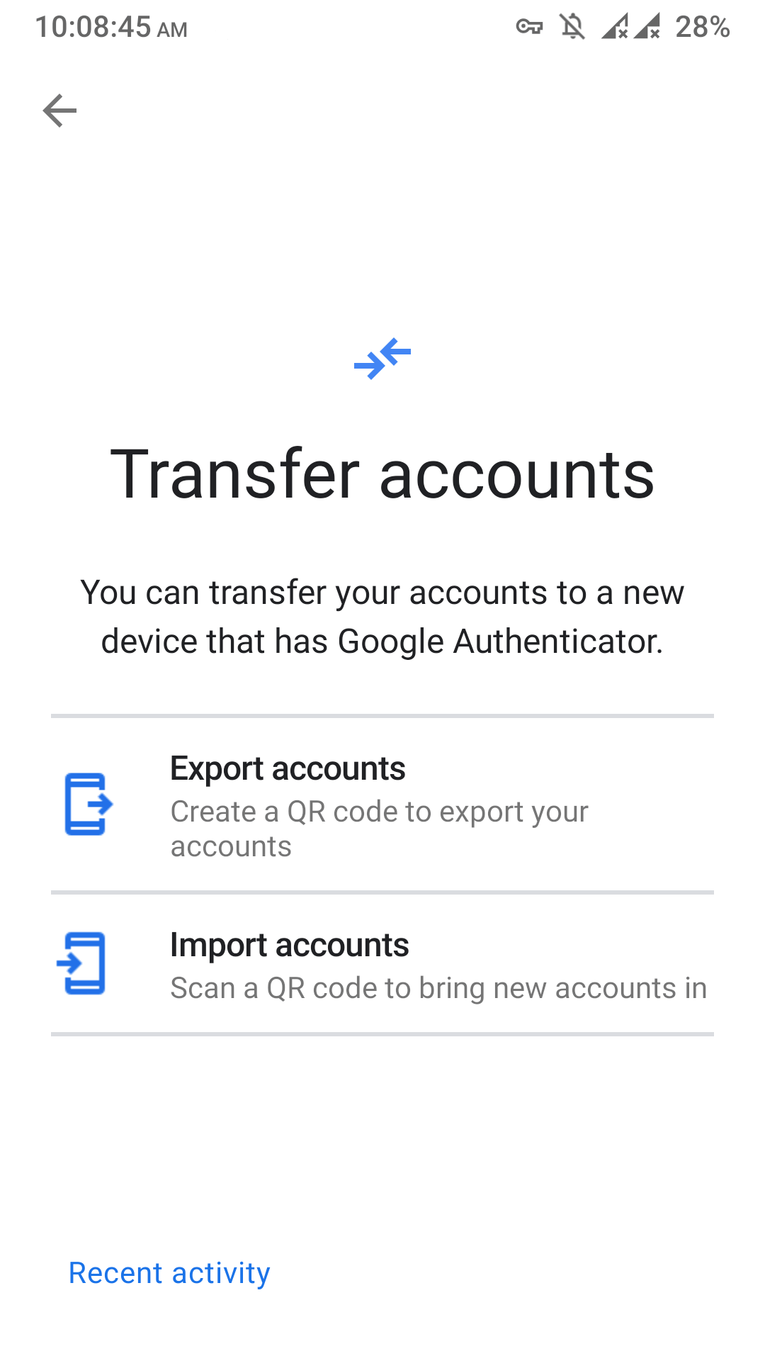 Backing up Google Authenticator Accounts