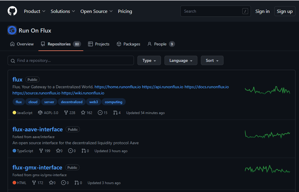 Flux on Github