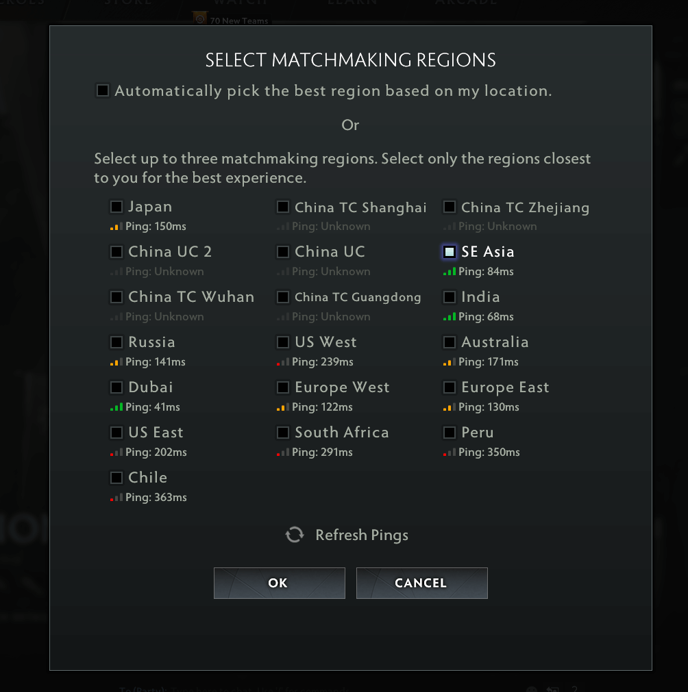 SEA Server Missing Fix Dota 2