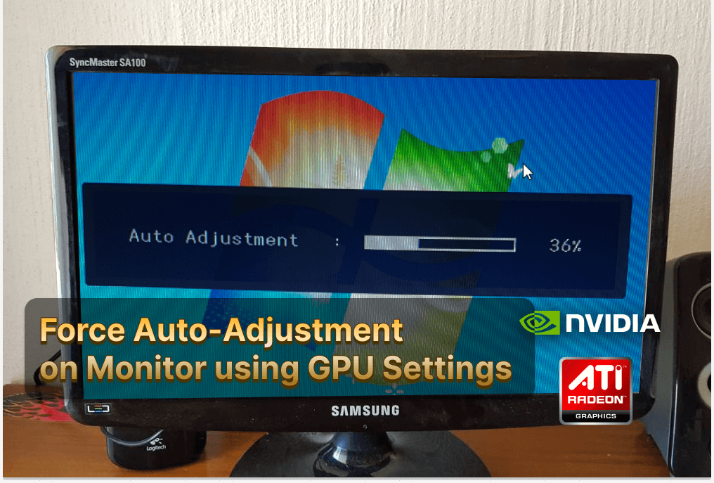 force auto-adjustment-samsung-monitor Fixing Monitor Display (Black Bars) using Nvidia Control Panel