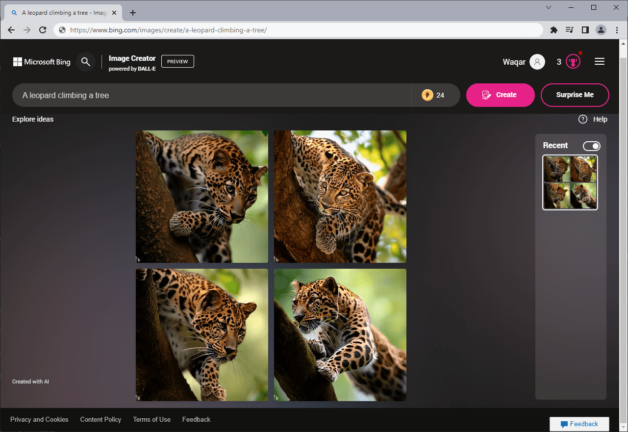 Bing Image Creator AI