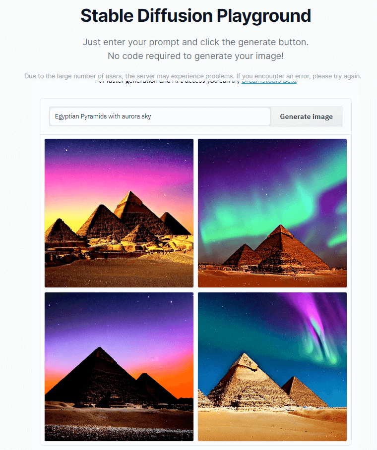 Stable Diffusion Online